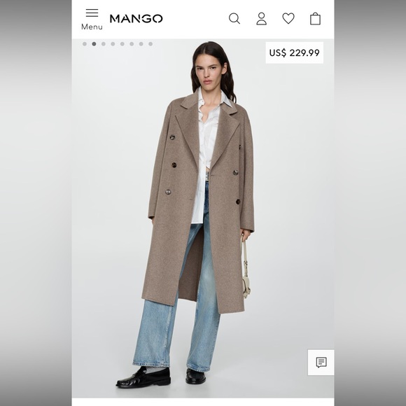 Oversized Wool Coat - Picture 2 of 3